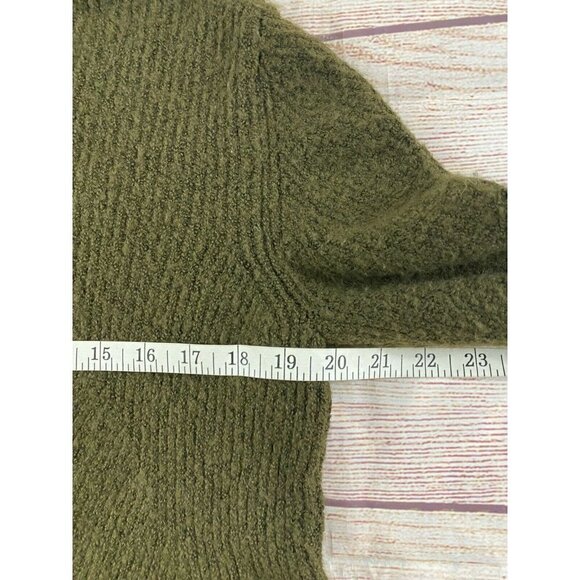 Sweet Romeo olive green turtle neck sweater with high low hem nwt medium - Picture 7 of 12